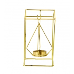 Generic Metal Tea Light Candle Holder Stand (Gold)