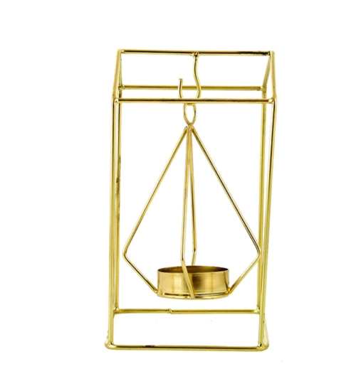 Generic Metal Tea Light Candle Holder Stand (Gold)