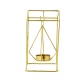 Generic Metal Tea Light Candle Holder Stand (Gold)