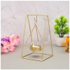 Generic Metal Tea Light Candle Holder Stand (Gold)