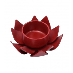 Generic Red Lotus Tea Light Holder (Red)