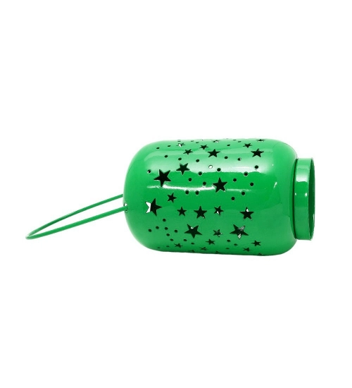 Generic Blissful Decor Cylinderical Stars Pattern Home Decoration (Green)
