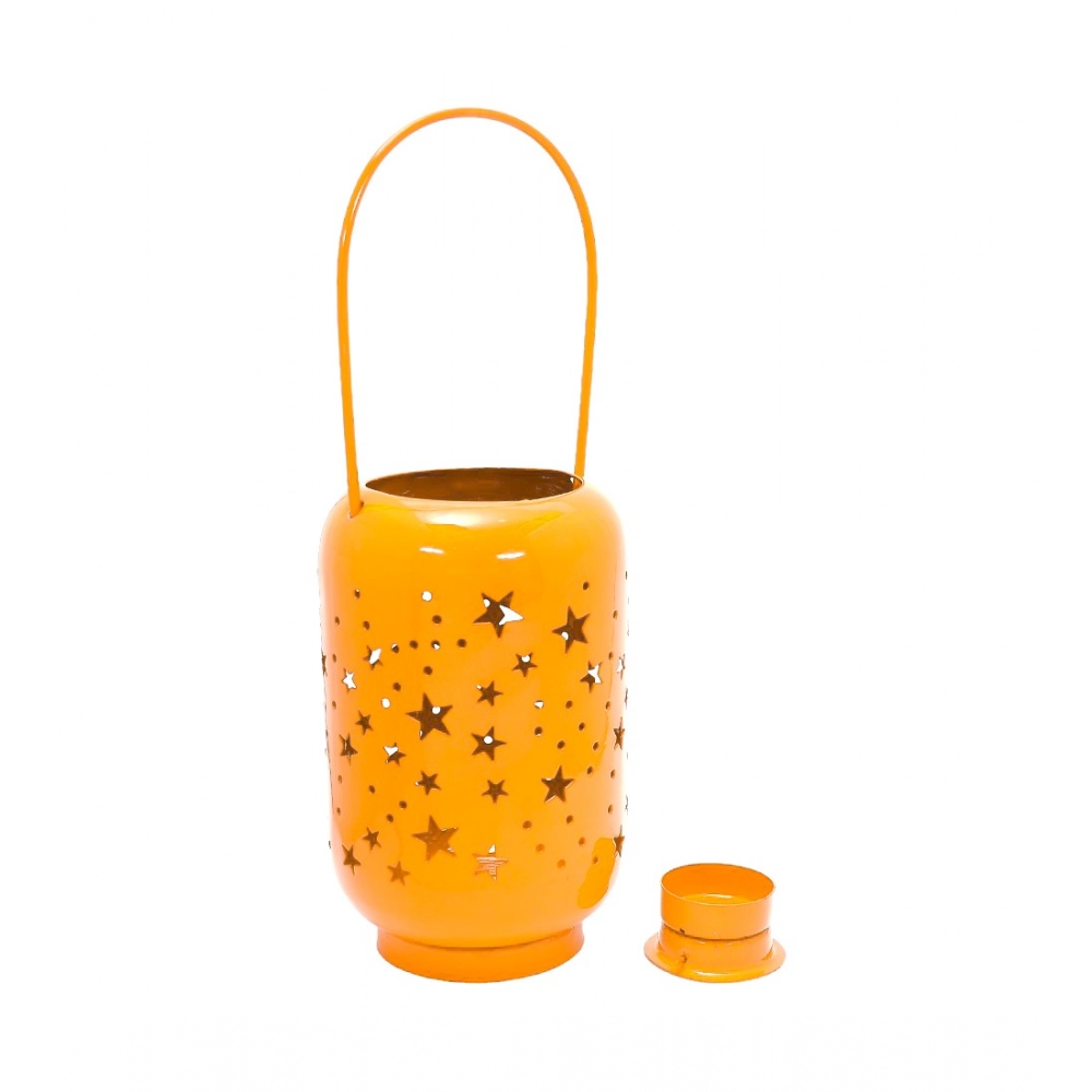 Generic Blissful Decor Cylinderical Stars Pattern Home Decoration (Yellow)