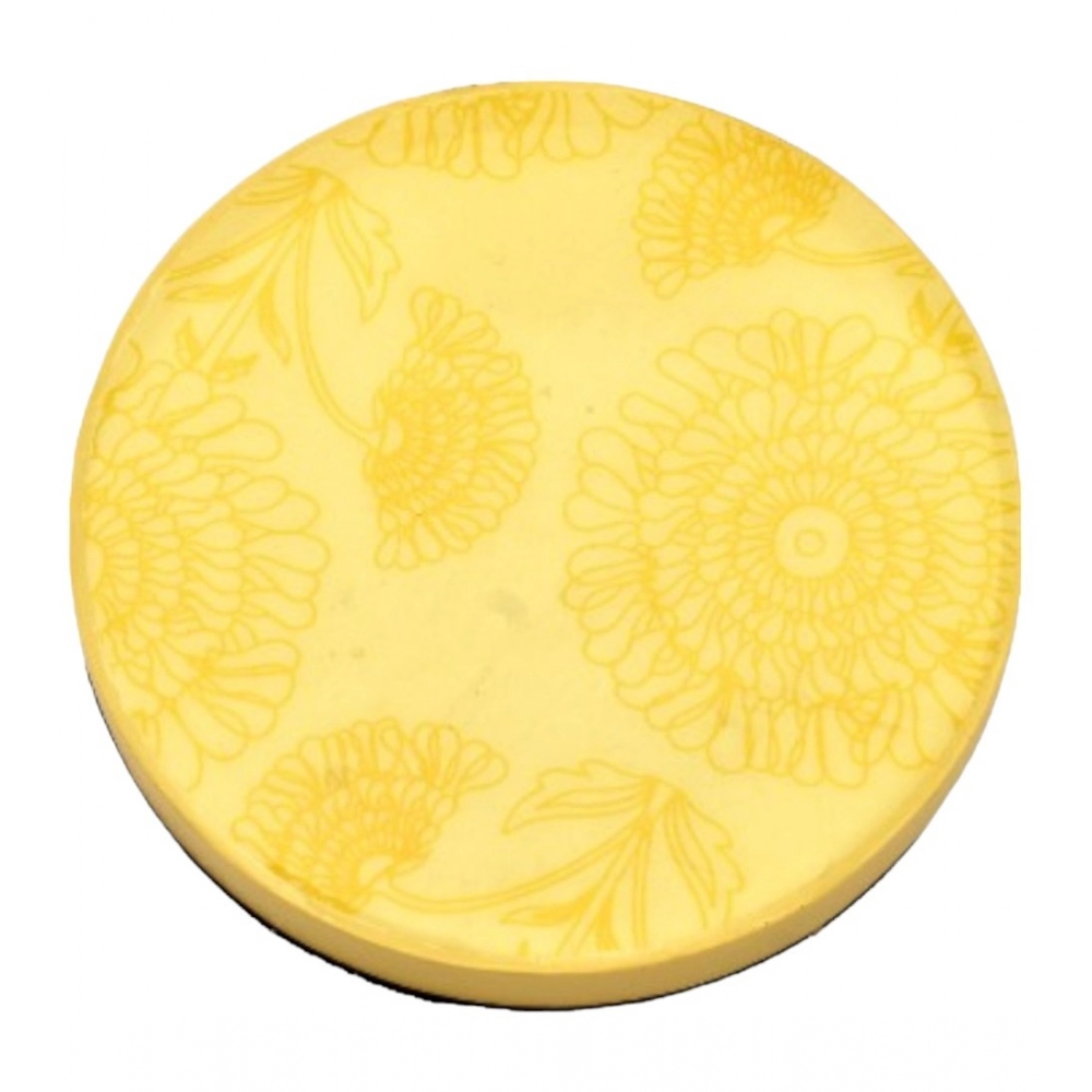 Generic Marigold Floral Printed Wooden Coasters (Yellow) Generic Marigold Floral Printed Wooden Coasters (Yellow)