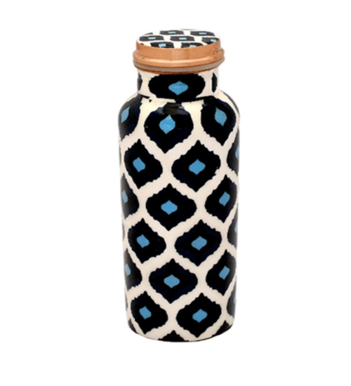 Generic Copper Printed Water Bottle 500Ml (Blue)