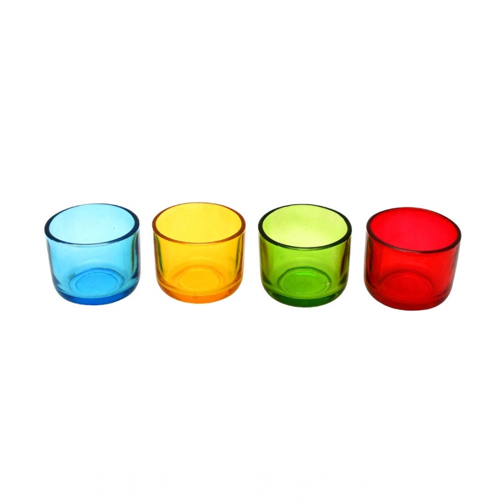 Generic Glass Decorative Tea Light Holder (Multicolor)