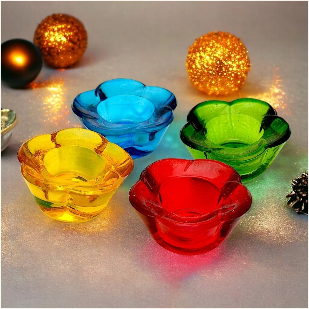 Generic Decorative Tea Light Holder Flower (Multicolor)