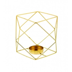 Generic Metal Tea Light Candle Holder (Gold)