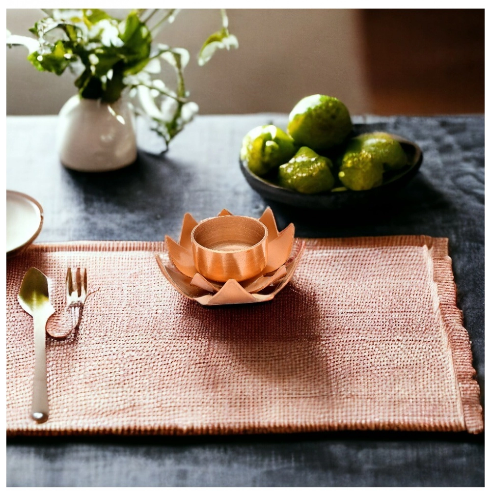 Generic Rose Gold Lotus Tea Light Holder (Rose Gold)