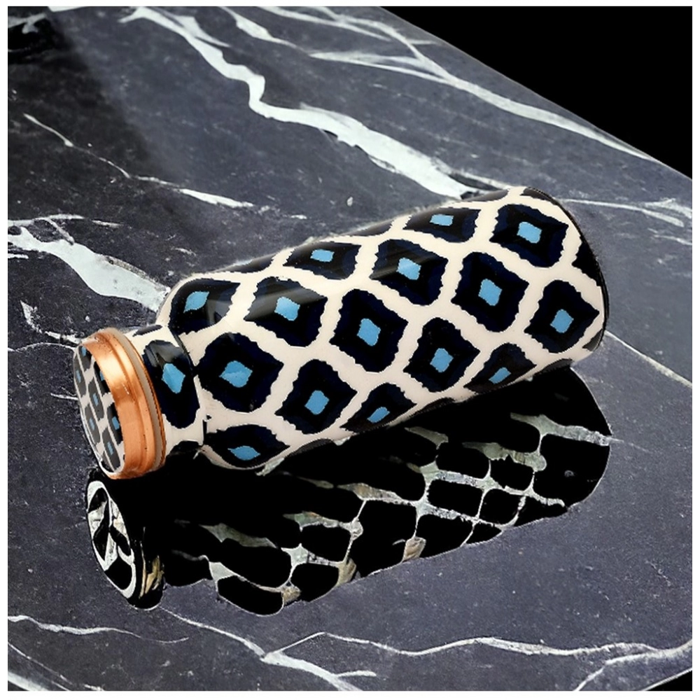 Generic Copper Printed Water Bottle 500Ml (Blue) Generic Copper Printed Water Bottle 500Ml (Blue)