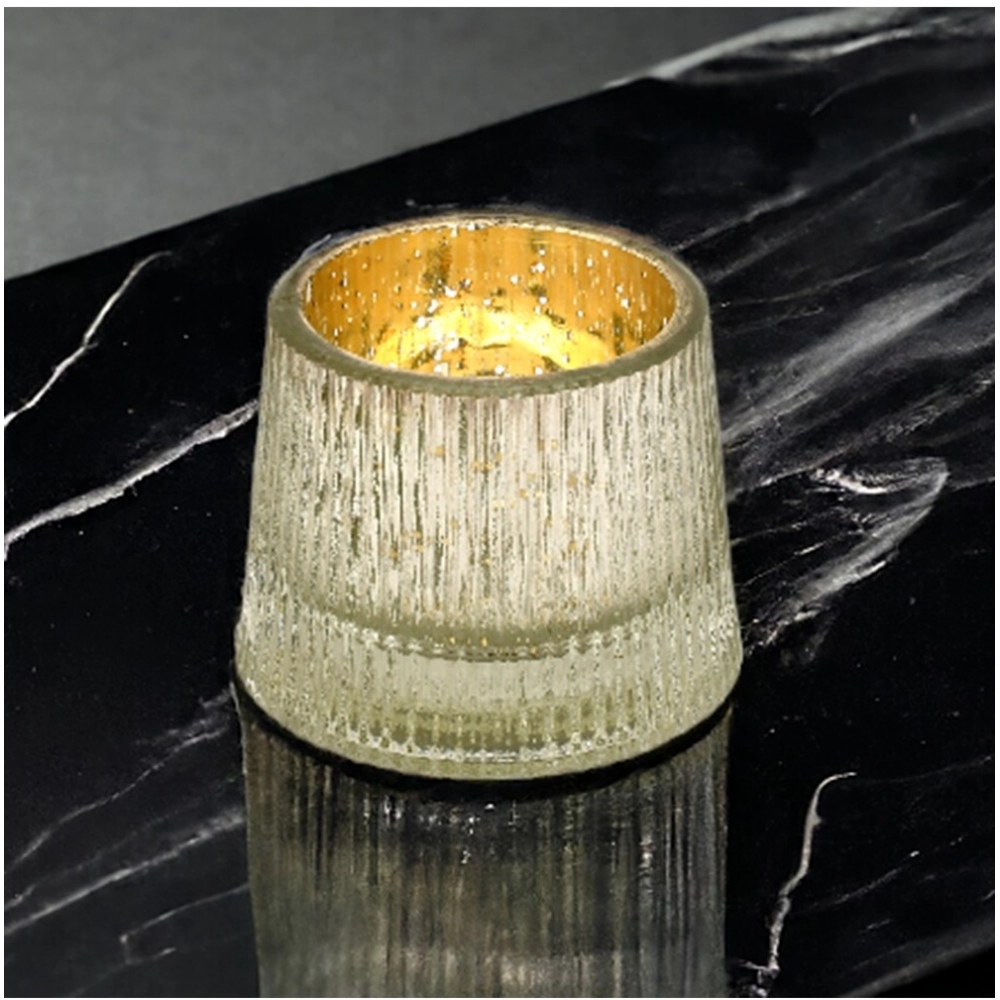Generic Glasseam Votive Tea Light Holder (Silver)