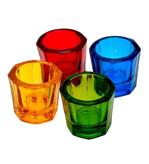 Generic Glass Pillar Candle Holder (Multicolor)