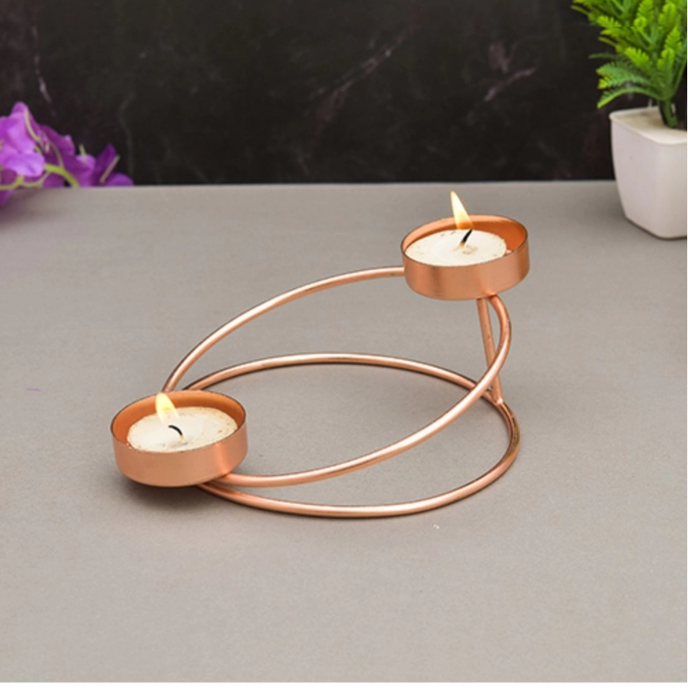 Generic Metal Tea Light Candle Holder Stand For Home Decor (Rose Gold) Generic Metal Tea Light Candle Holder Stand For Home Decor (Rose Gold)