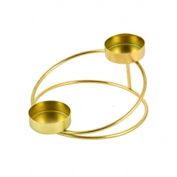 Generic Metal Tea Light Candle Holder Stand For Home Decor (Gold)