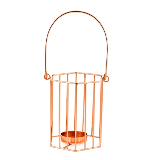 Generic Metal Tea Light Candle Holder (Rose Gold)