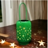 Generic Blissful Decor Cylinderical Stars Pattern Home Decoration (Green)