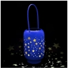 Generic Blissful Decor Cylinderical Stars Pattern Home Decoration (Blue)