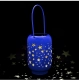 Generic Blissful Decor Cylinderical Stars Pattern Home Decoration (Blue)