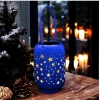 Generic Blissful Decor Cylinderical Stars Pattern Home Decoration (Blue)