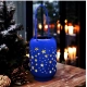 Generic Blissful Decor Cylinderical Stars Pattern Home Decoration (Blue)