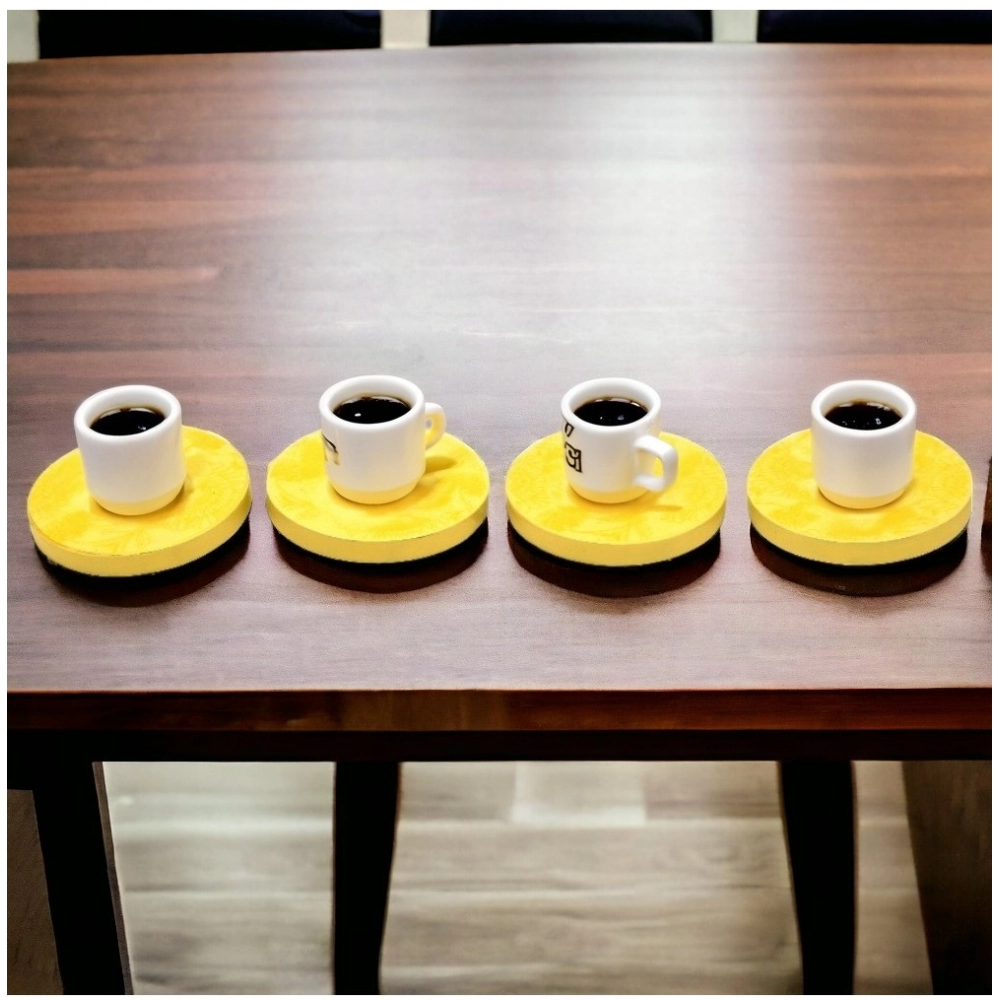 Generic Marigold Floral Printed Wooden Coasters (Yellow) Generic Marigold Floral Printed Wooden Coasters (Yellow)