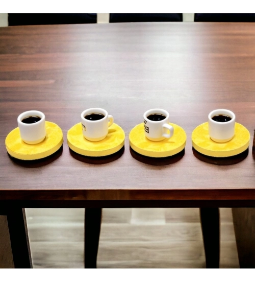 Generic Marigold Floral Printed Wooden Coasters (Yellow) Generic Marigold Floral Printed Wooden Coasters (Yellow)