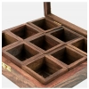 Generic Wooden Spice Box With 9 Compartment For Kitchen (Brown)