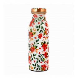 Generic Copper Floral Printedwater Bottle 500Ml (White)