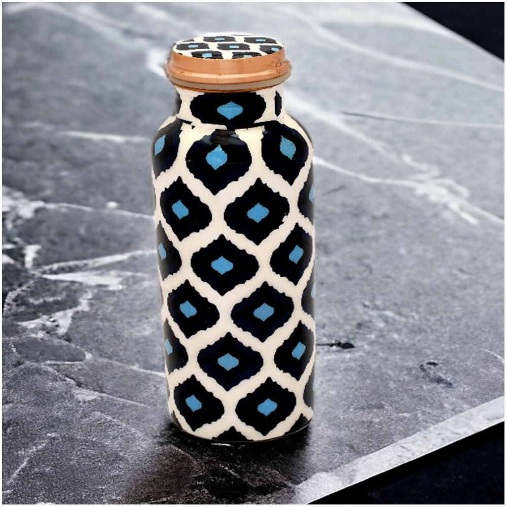 Generic Copper Printed Water Bottle 500Ml (Blue) Generic Copper Printed Water Bottle 500Ml (Blue)