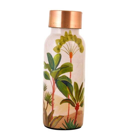 Generic Dessert Printed Copper Bottle 500Ml (Multicolor)