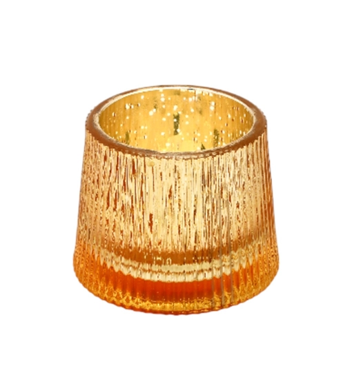 Generic Glasseam Votive Tea Light Holder (Gold)