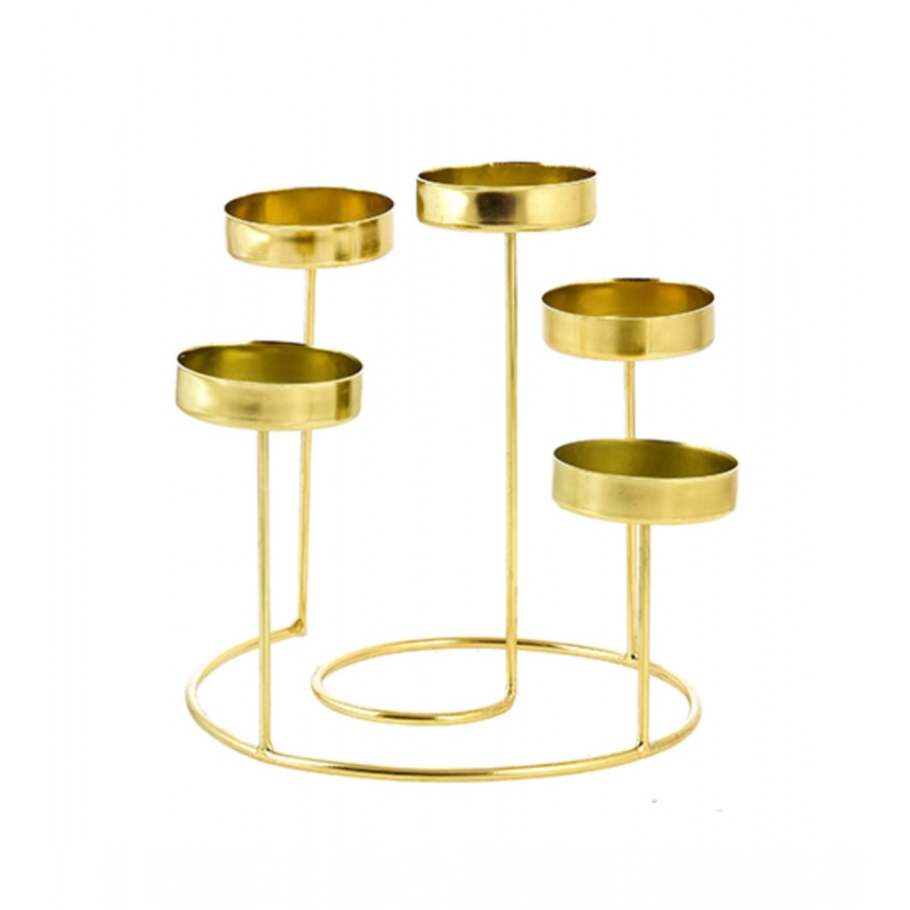 Generic Metal Tea Light Candle Holder Stand For Home Decor (Gold) Generic Metal Tea Light Candle Holder Stand For Home Decor (Gold)