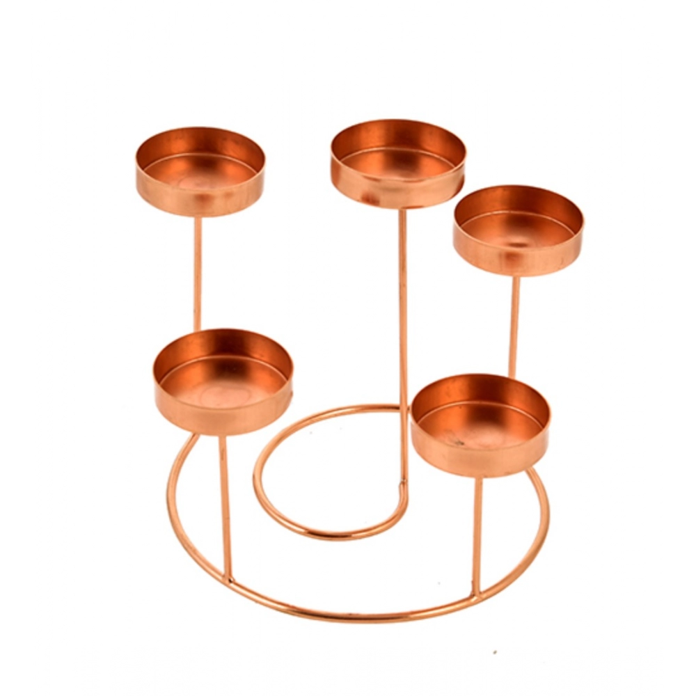 Generic Metal Tea Light Candle Holder Stand For Home Decor (Rose Gold) Generic Metal Tea Light Candle Holder Stand For Home Decor (Rose Gold)