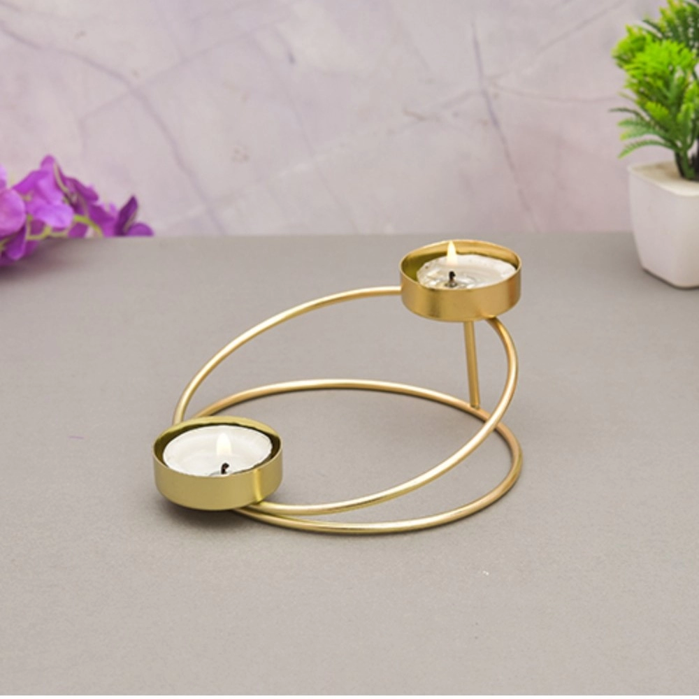 Generic Metal Tea Light Candle Holder Stand For Home Decor (Gold) Generic Metal Tea Light Candle Holder Stand For Home Decor (Gold)
