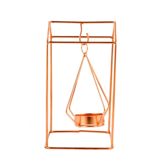 Generic Metal Tea Light Candle Holder Stand (Rose Gold)