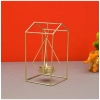 Generic Metal Tea Light Candle Holder Stand (Gold)
