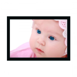Generic Baby Photo Painting with Synthetic Photo Frame (Multicolor)