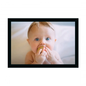 Generic Baby Photo Painting with Synthetic Photo Frame (Multicolor)