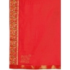 Generic Women's Vichitra Swiroshki Butta Saree With Unstitched Blouse (Red, 5-6 Mtrs)