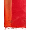 Generic Women's Chiffon Fabric Plain Saree With Unstitched Blouse (Red, 5-6 Mtrs)