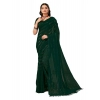 Generic Women's Chiffon Fabric Line Saree With Unstitched Blouse (Green, 5-6 Mtrs)