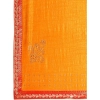 Generic Women's Vichitra Swiroshki Butta Saree With Unstitched Blouse (Yellow, 5-6 Mtrs)