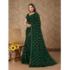 Generic Women's Zomto Laheriya Saree With Unstitched Blouse (Green, 5-6 Mtrs)