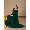 Generic Women's Chiffon Fabric Line Saree With Unstitched Blouse (Green, 5-6 Mtrs)