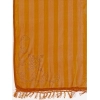 Generic Women's Chiffon Fabric Line Saree With Unstitched Blouse (Mustard, 5-6 Mtrs)