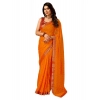 Generic Women's Zomto Bandhini Saree With Unstitched Blouse (Yellow, 5-6 Mtrs)