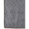 Generic Women's Linen Zig Zag Saree With Unstitched Blouse (Grey, 5-6 Mtrs)