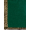 Generic Women's Vichitra Plain Saree With Unstitched Blouse (Green, 5-6 Mtrs)
