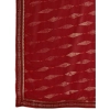 Generic Women's Zomto Laheriya Saree With Unstitched Blouse (Maroon, 5-6 Mtrs)