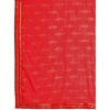 Generic Women's Zomto Laheriya Saree With Unstitched Blouse (Red, 5-6 Mtrs)